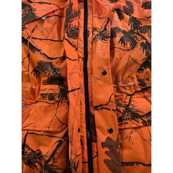Grander Mountain Men's Realtree Waterproof Tech20 Breathable Orange Camo Jacket - Picture 5 of 16